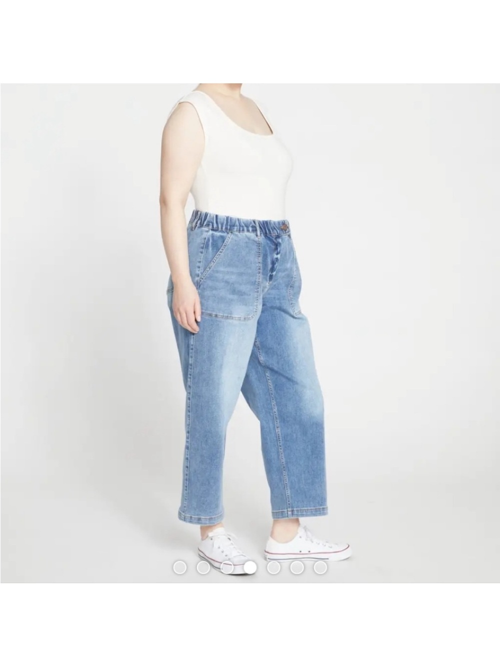 NWT Universal Standard Karlee High Rise Tapered Jeans 6X / 34/36